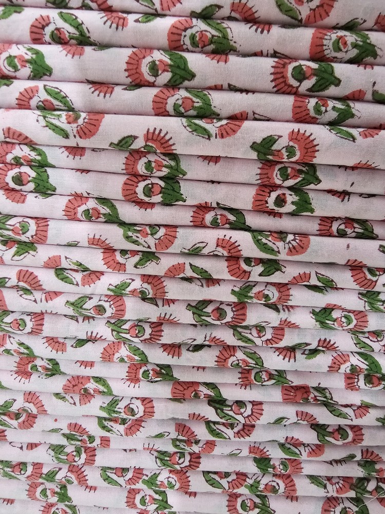 Handblock Printed Cotton Fabric – Premium Indian Textile