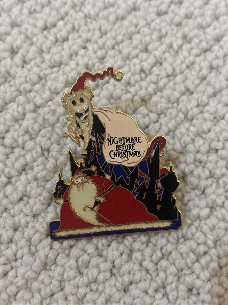 Disney Pin Jack & Santa Nightmare Before Christmas Glow in Dark LE NBC