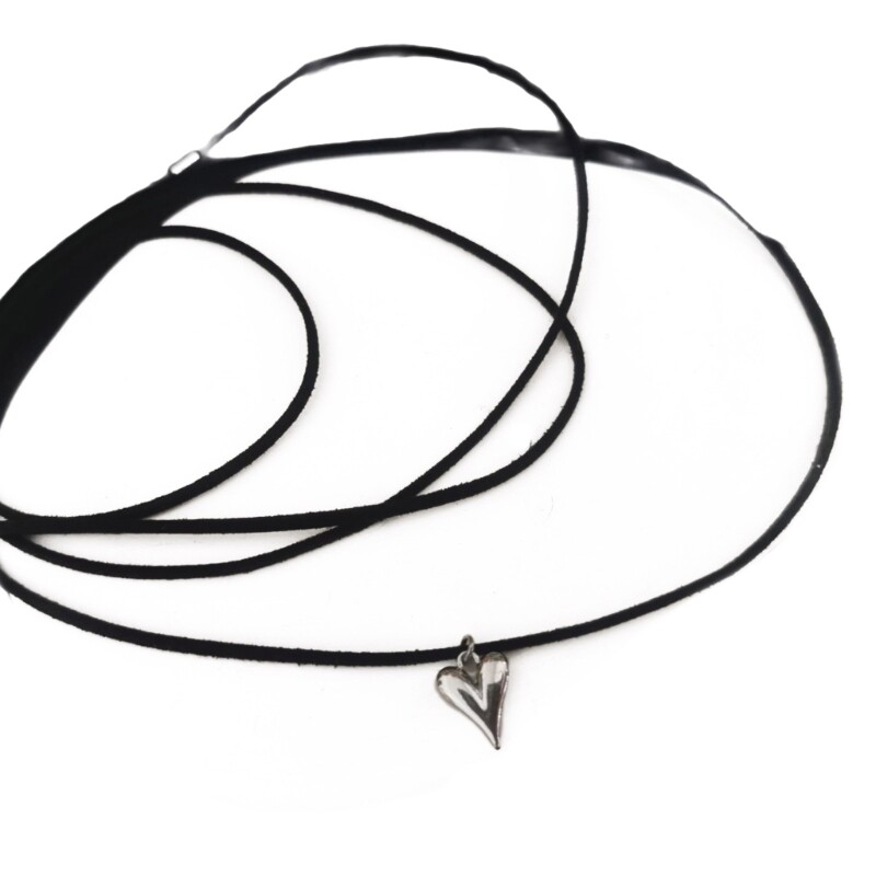 Elegant Heart Collar Necklace Fashion Choker Necklaces Adjustable Jewelry