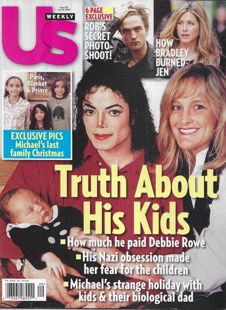 Us Weekly Magazine Michael Jackson Robert Pattinson Jennifer Anistion 2009