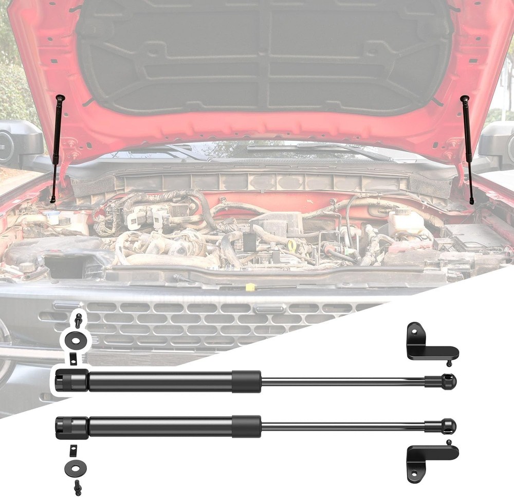 For 2021-2025 Ford Bronco 2/4 Door Hood Strut Hood Lift Supports Gas Springs