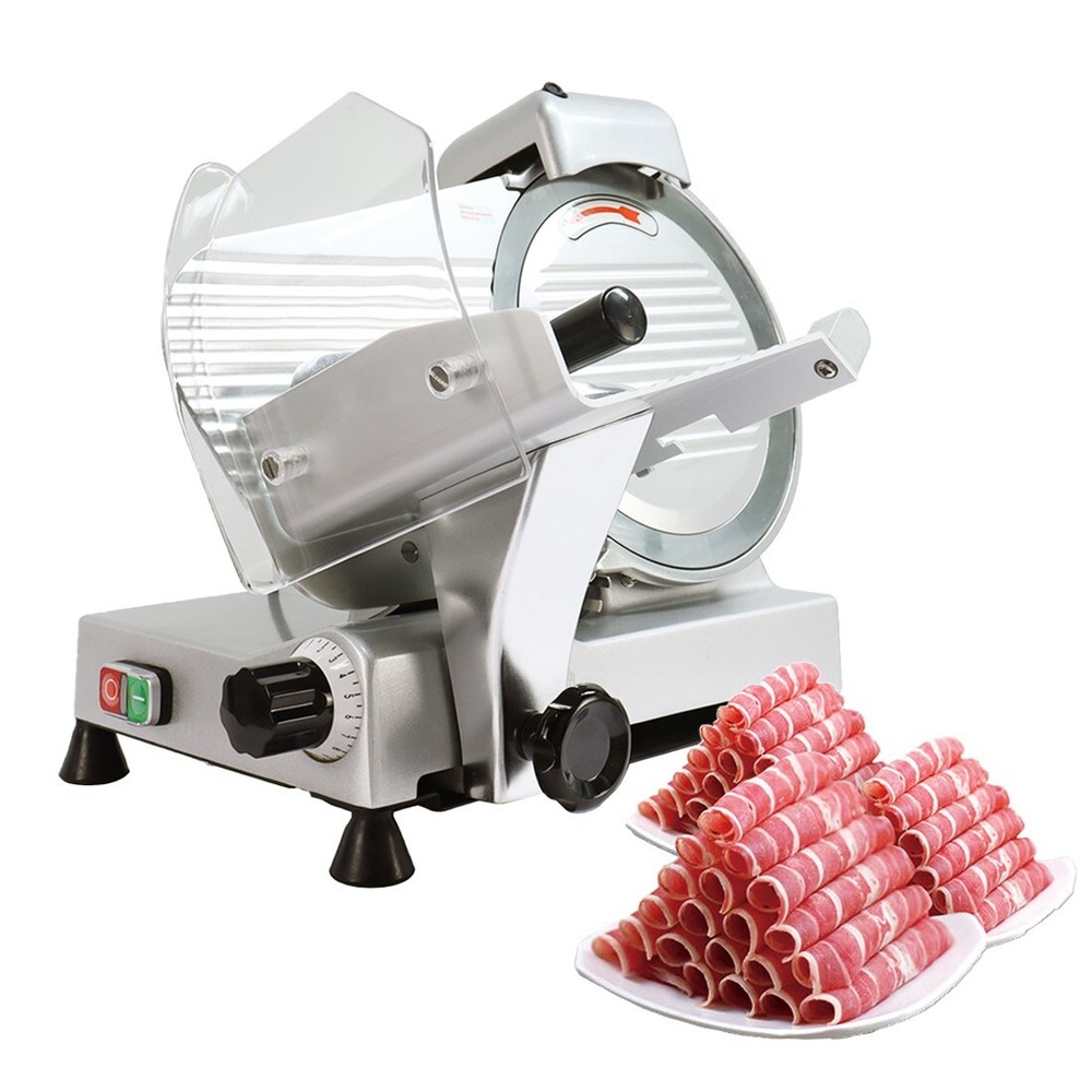 Kolice Semi-Automatic Meat Slicer Electric Deli Food Slicer-10'' Blade, 220V