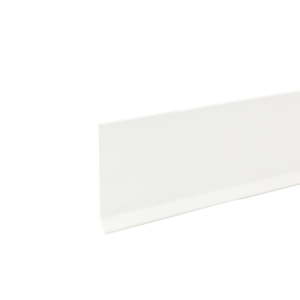 Dry Back Vinyl Wall Base in White 4”W x 20’ L roll; one roll per Carton