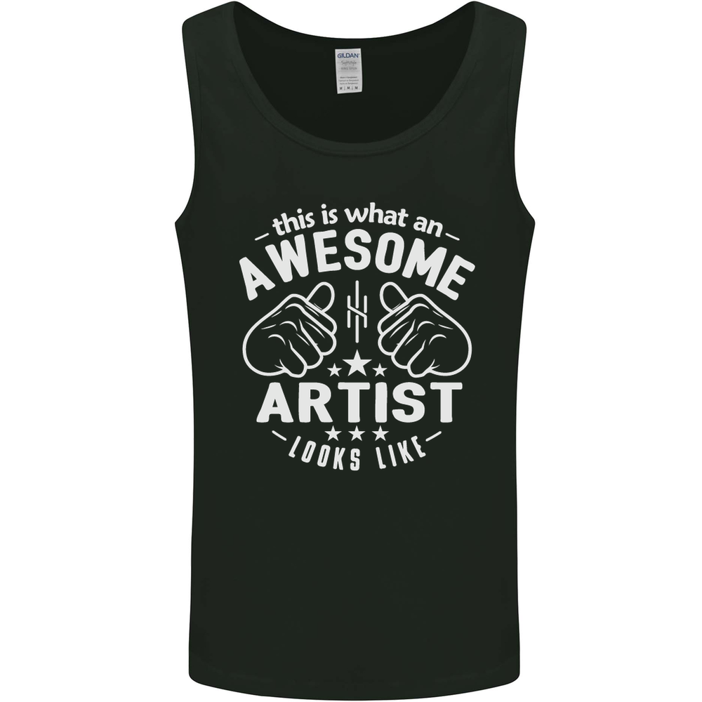 This Is What an Awesome Artist Looks Like Mens Vest Tank Top