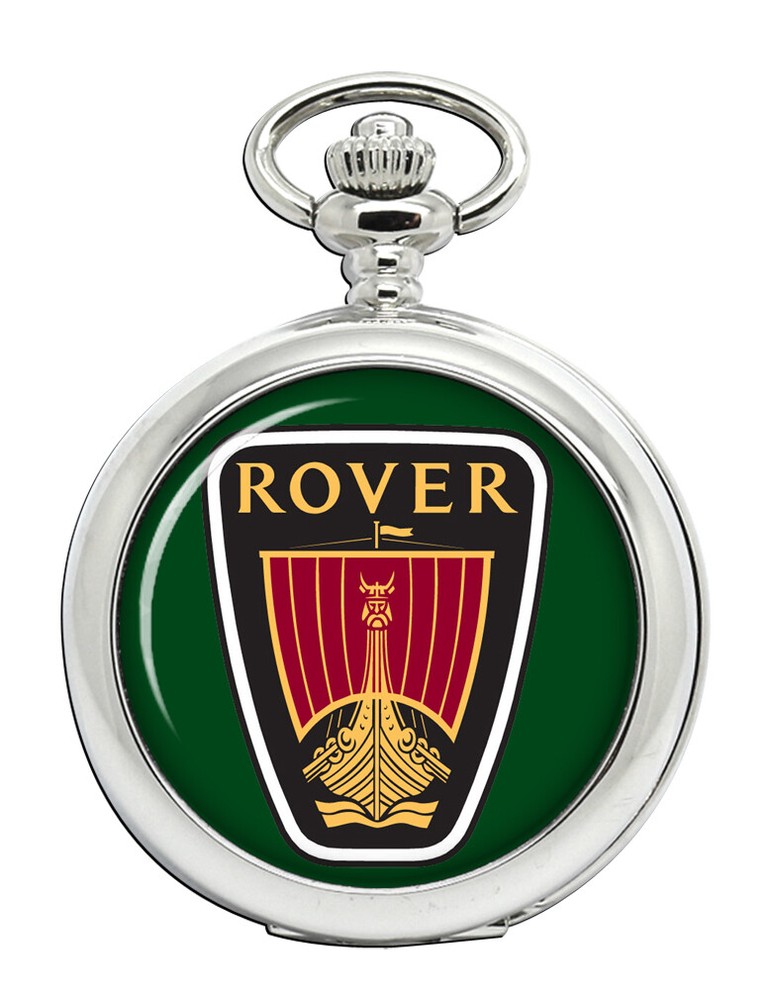 Vintage Rover Badge Pocket Watch with Chain