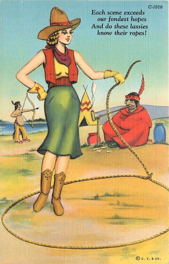 1940s Lake Luzerne New York Hidden Valley Dude Ranch Teich Postcard 4340