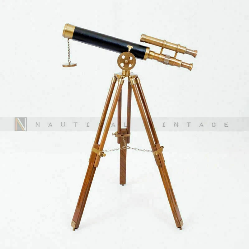 Nautical Navy Brass Double Barrel 18