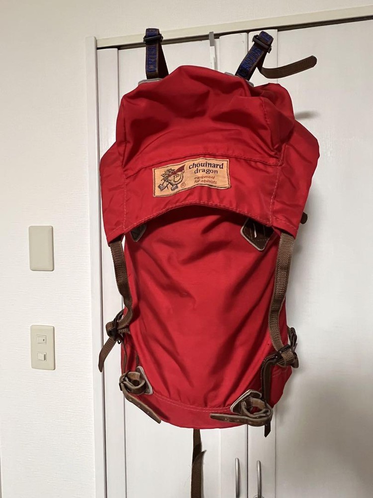 Vintage 70s Patagonia Chouinard Dragon Backpack Red Rare Mountaineering Gear