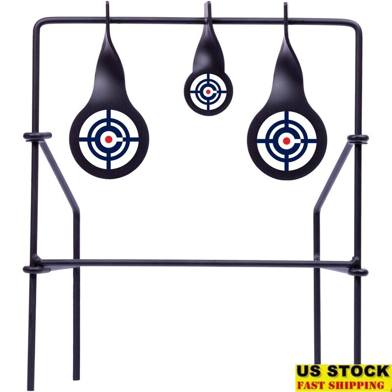 Rifles de pellets portátiles para tiro al aire libre Steel Spinning Target .177 .22 Cal nuevos