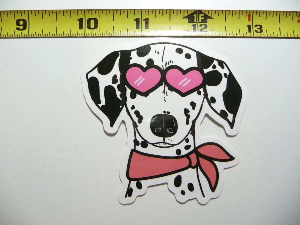DALMATIAN SUNGLASSES PORTRAIT SMALL STICKER DECAL DOG BREED PET BEST FRIEND