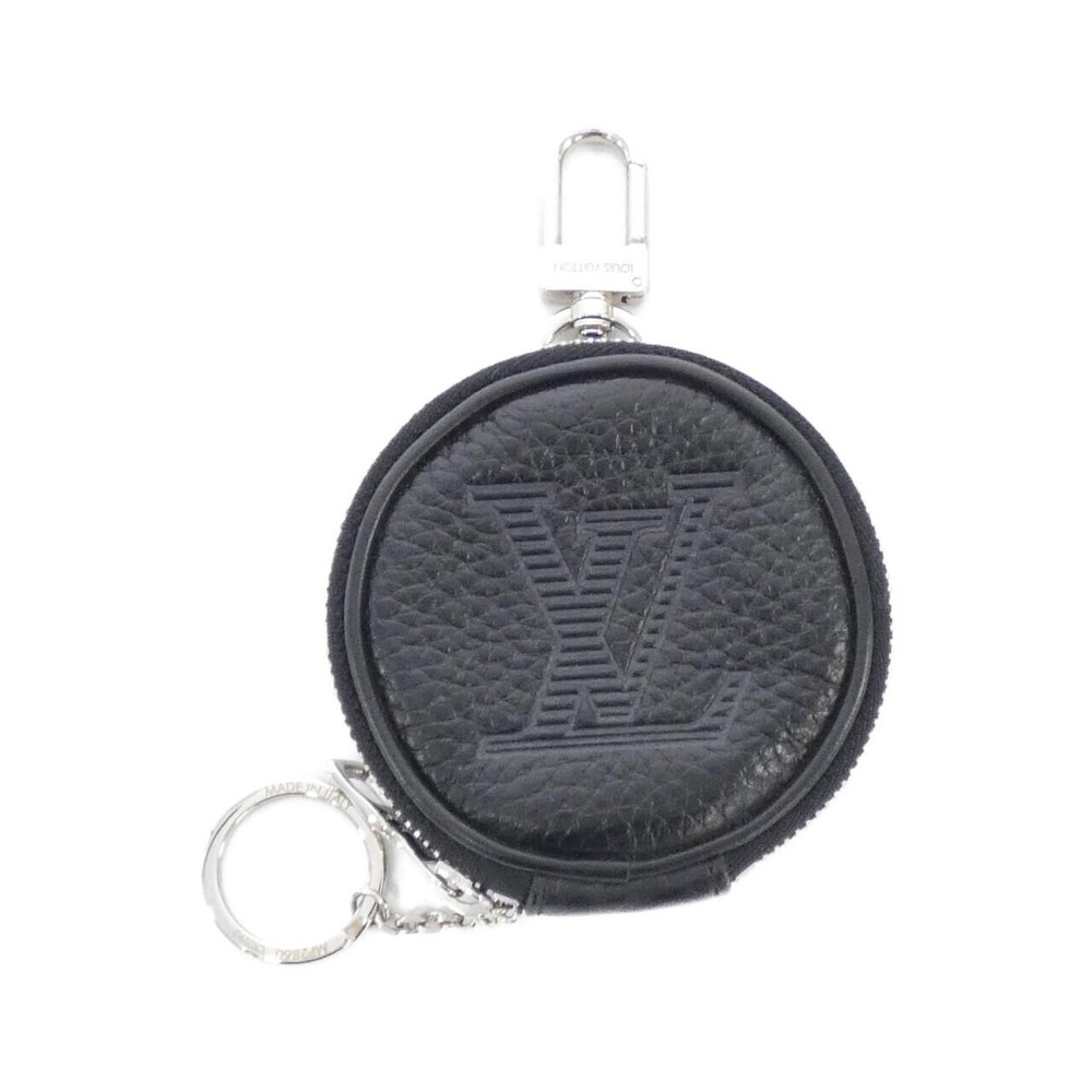 Louis Vuitton Monogram Shadow Porte Kure Round Pouch MP28 Taurillon Leather