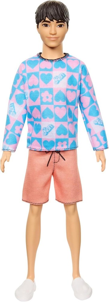 Barbie Fashionistas Ken Doll #219 with Slender Body Wearing a Removable...