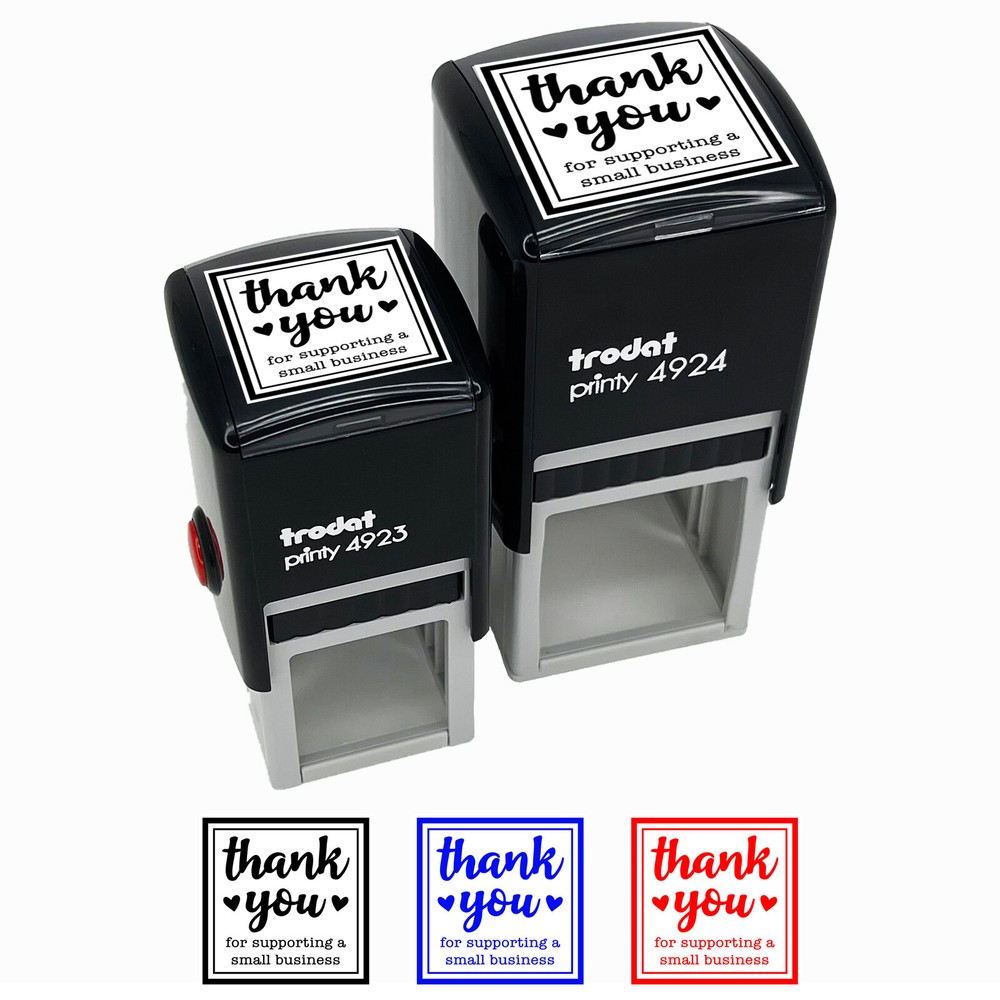 Thank You for Supporting a Small Business Self-Inking Rubber Stamp Ink Stamper
