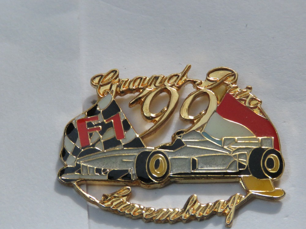 1999 Grand Prix Luxemburg Race Track F1 Racing Pin Hat Tack Lapel Pin Vintage
