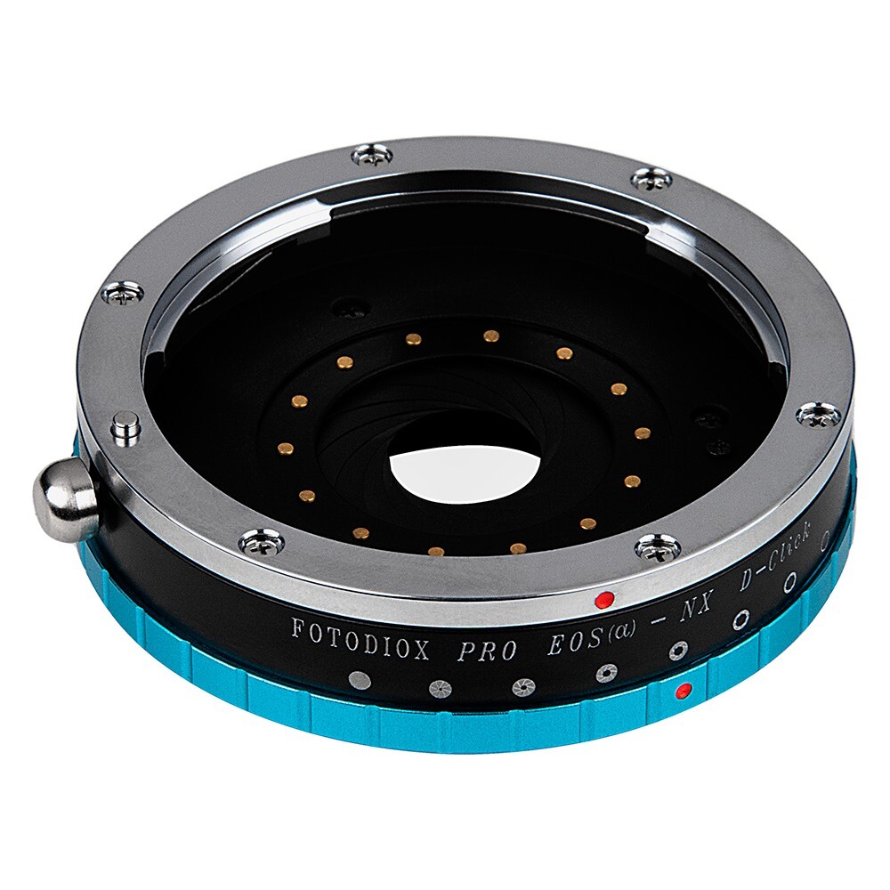 Pro Lens Adapter w/ Iris - Canon EF Mount Lens to Samsung NX Mount Camera