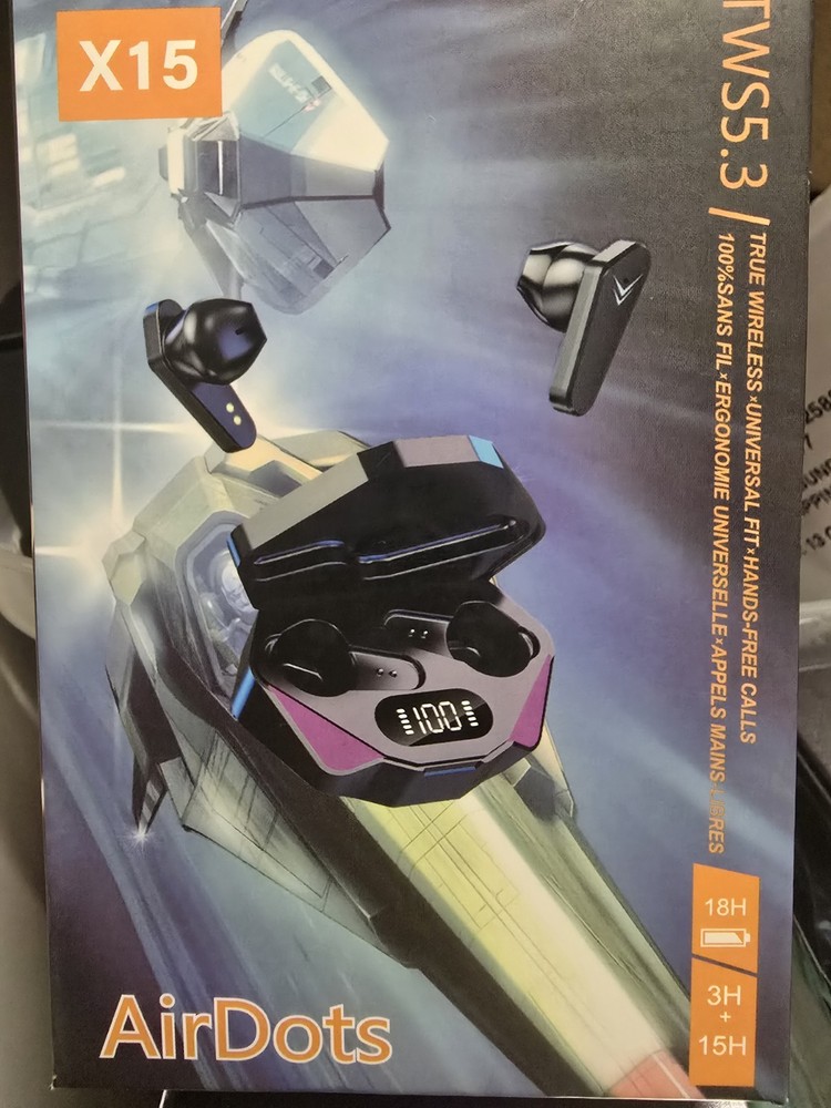 X15 TWS Wireless Earbuds Bluetooth 5.3 Gaming Sports Headset, Airdots