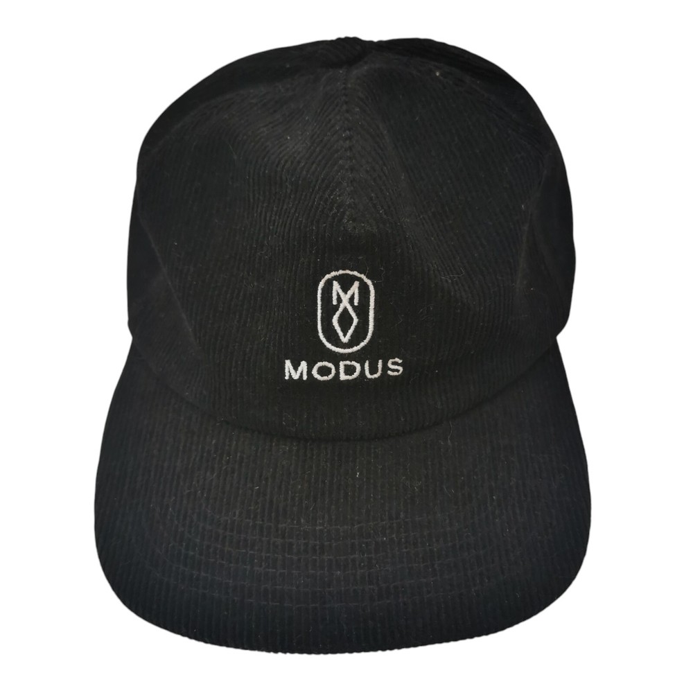 Modus Bearings Cap OG Embroidery Black Corduroy Skateboard Hat