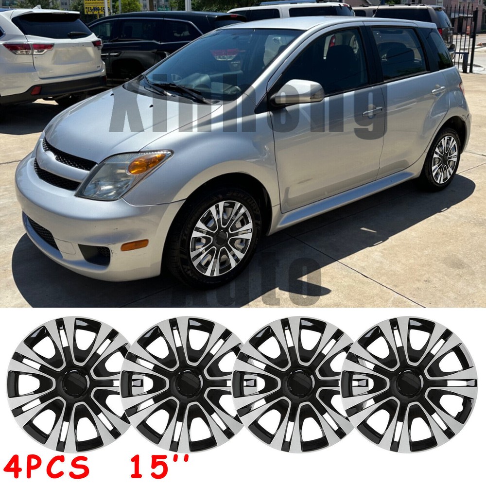 Scion xA xB 15-Inch 4-Piece Hubcap Set for R15 Steel Wheels