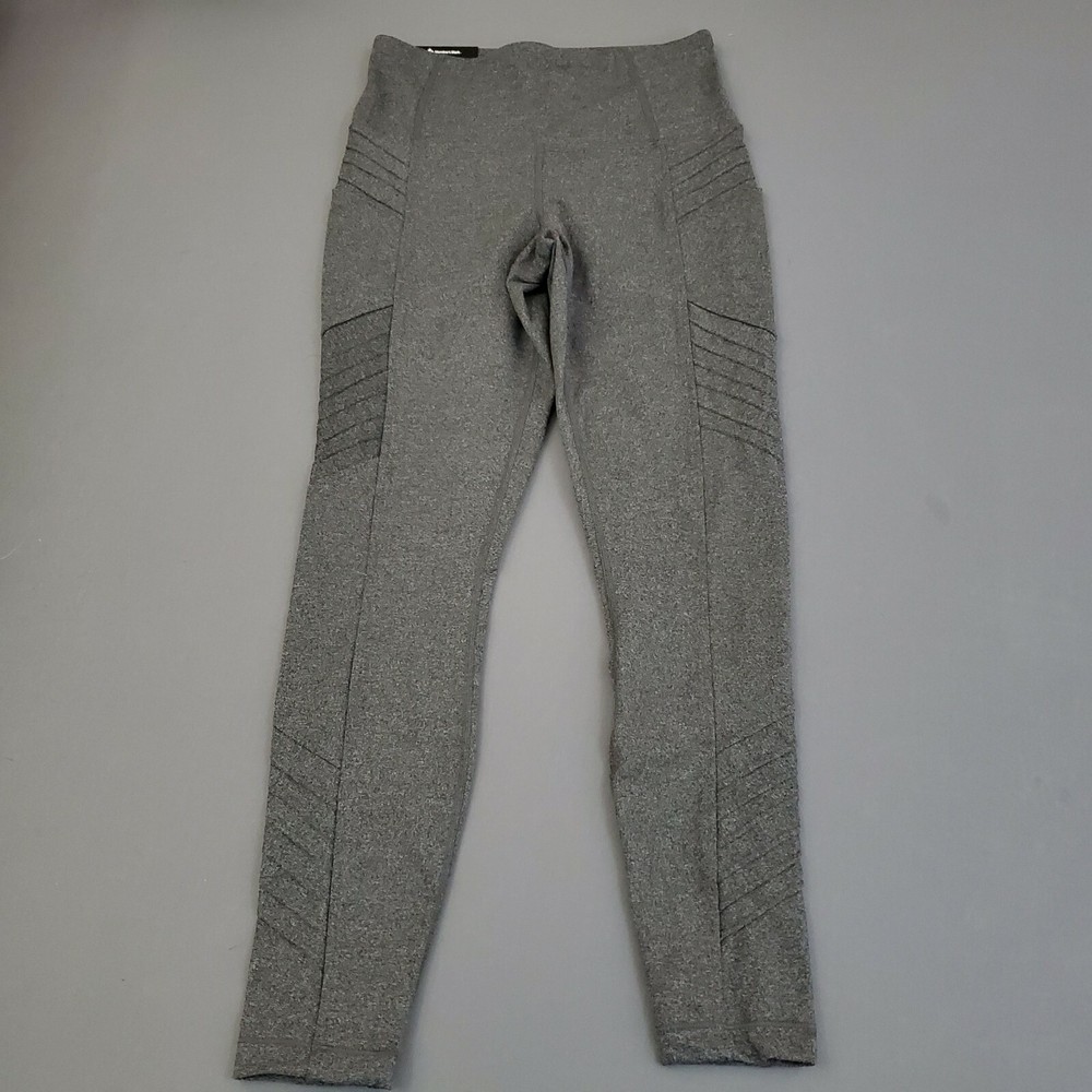 Women's Small Moto Ankle Leggings with Pockets - Medium Gray-image