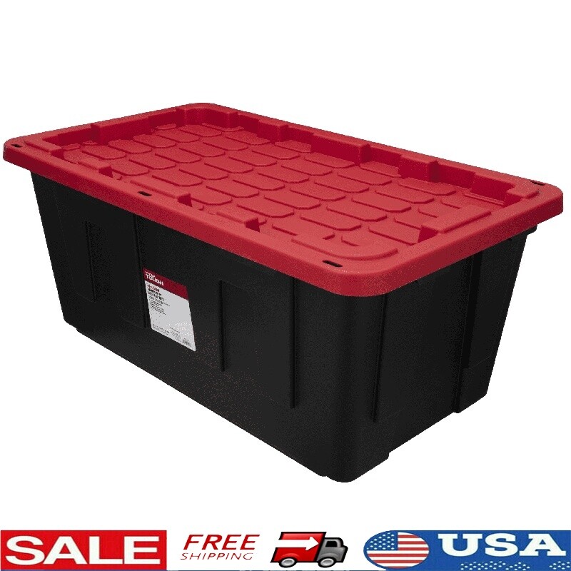 40-Gallon Extra Large Stackable Storage Bin with Snap-On Lid