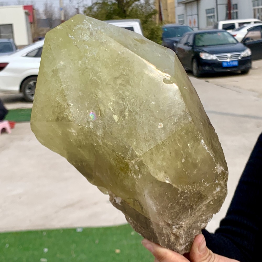 10.6LB Natural Citrine Quartz Cluster Healing Mineral Specimen Backbone Crystal