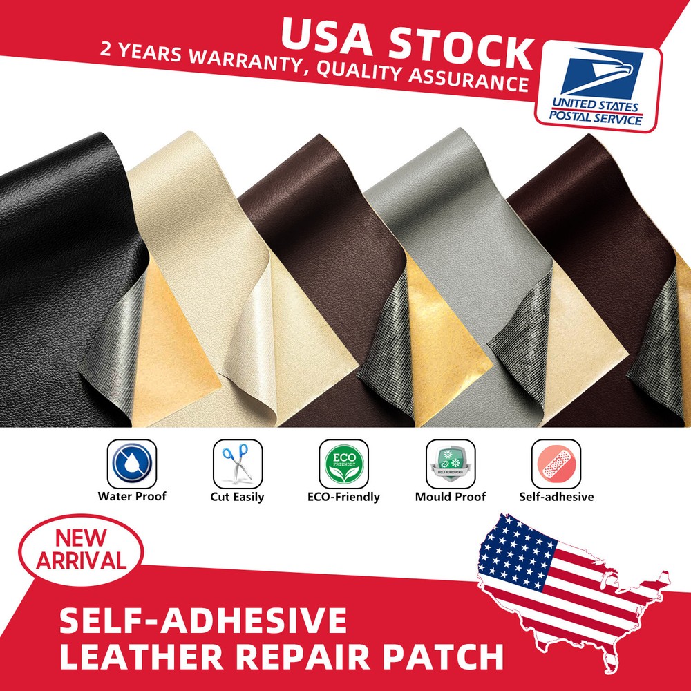 Self Adhesive Leather for Sofa Repair Patch Furniture Table Chair Sticker Seat