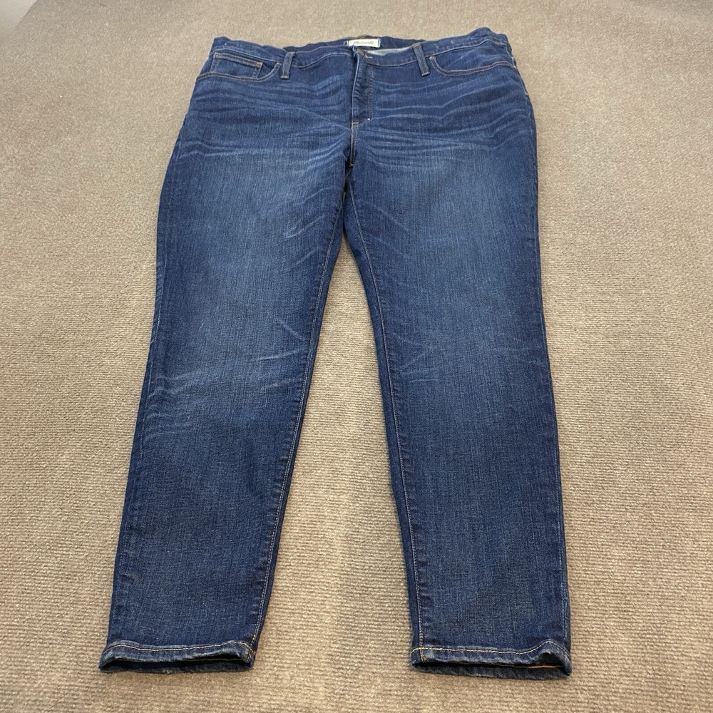 Madewell High Rise Skinny Stretch Denim Jeans Plus Size 36 43W 29L