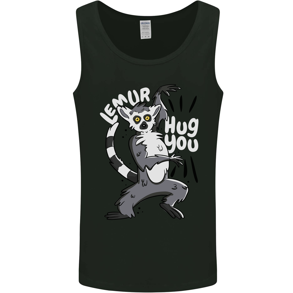 Lemur Hug You Funny Mens Vest Tank Top