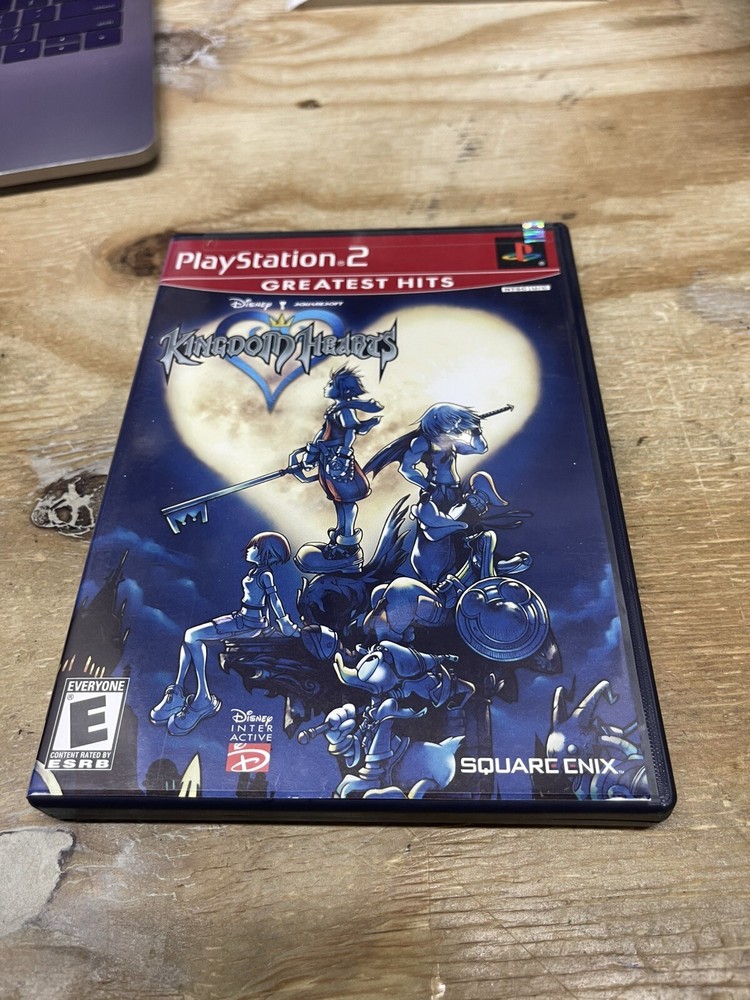 Kingdom Hearts (Sony PlayStation 2, 2002) Red Label W/ Manual & Reg Card Tested