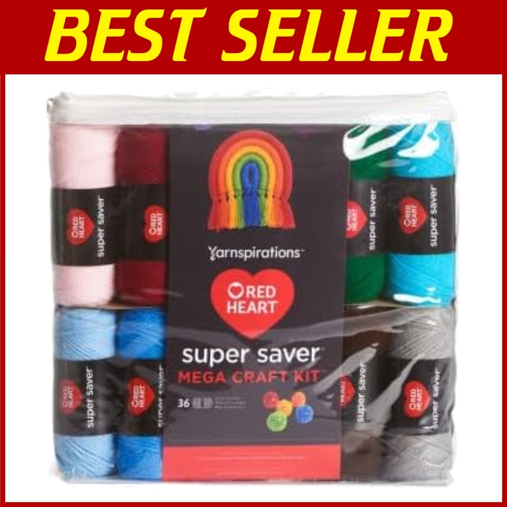 Colorful Yarn Kit for Knitting & Crocheting