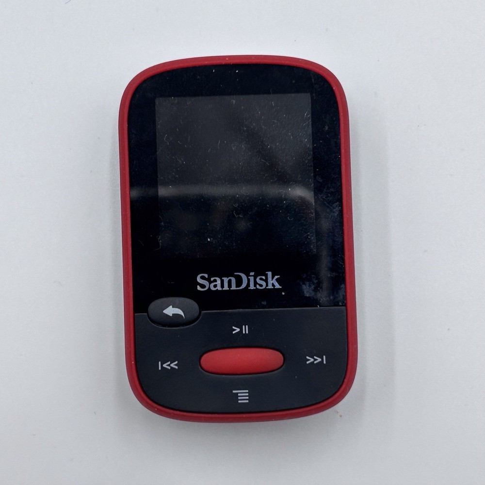 SanDisk Clip Sport 4GB Red MP3 Player FM Radio New No Box