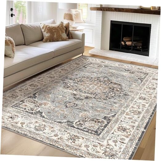5x7 Washable Area Rugs for Living Room Bedroom Kitchen Dining Room