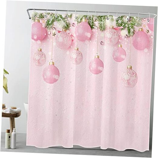 Christmas Ball Shower Curtain Christmas Balls on 72.00