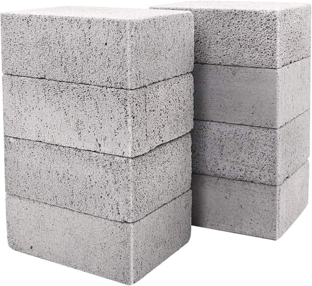 8 Pack Grill Cleaning Brick Heavy Duty Pumice Stone for Cleaning. Commercial ...
