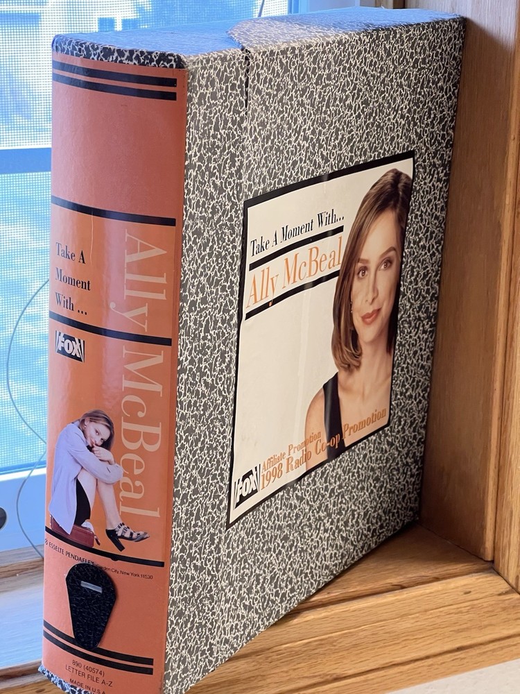 RARE 1998 Ally McBeal TV Show Promotional Item - Large File Box