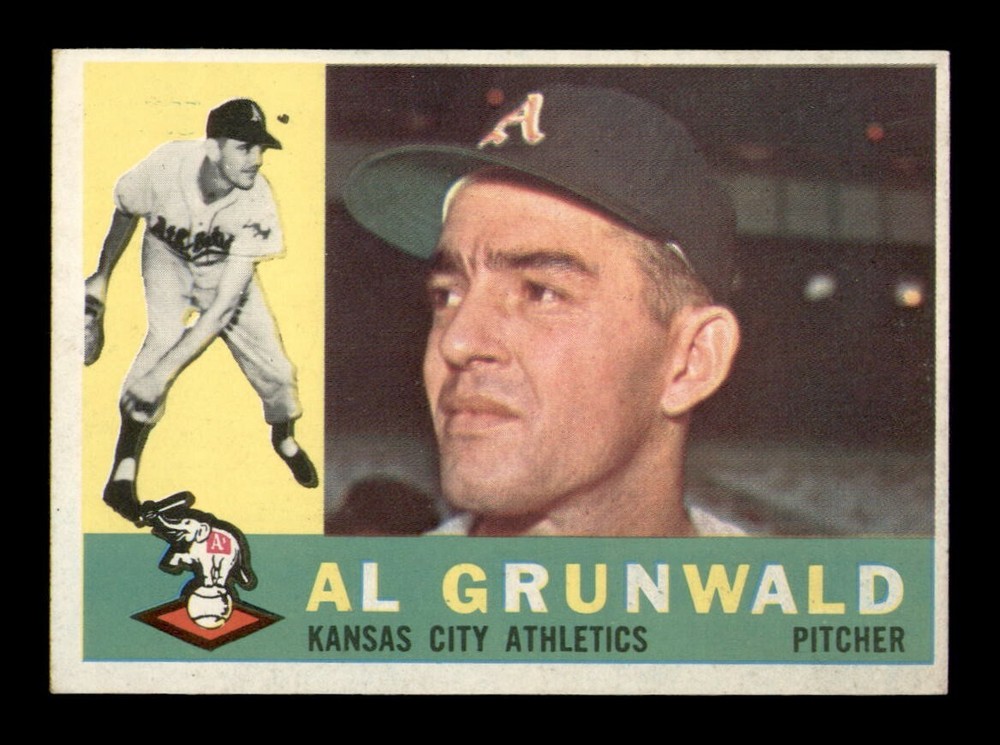 1960 Topps #427 Al Grunwald EX-MT OBGcards Vintage Baseball Break