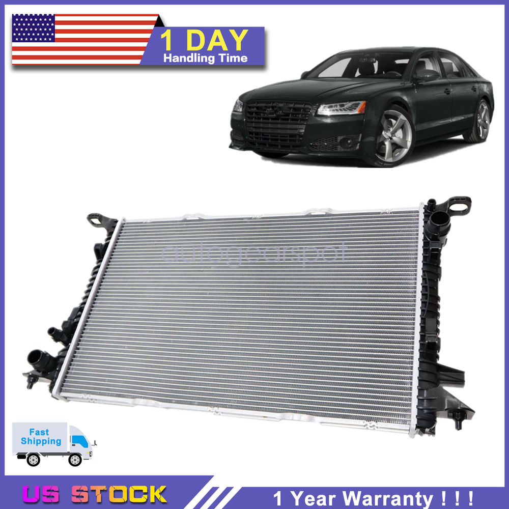1Pcs Radiator 4H0121251B Fit for Audi A8 Quattro 2011-2015 2016 2017 2018