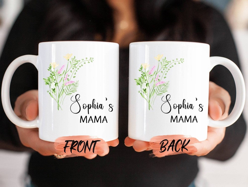 Minimalist Mama Mug Minimalist Wildflower Mug For Mamas’ Christmas Gift