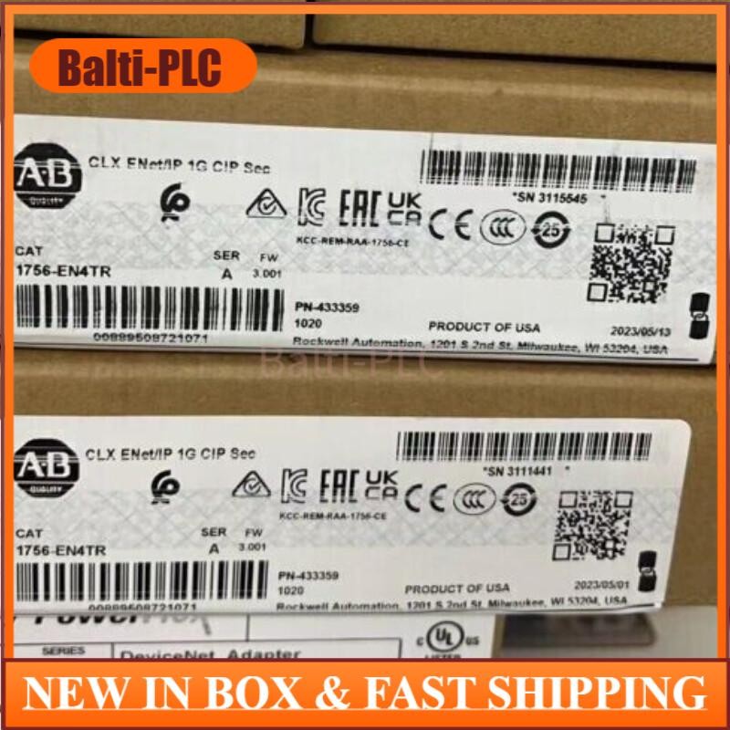 New AB 1756-EN4TR ControlLogix Dual Port EtherNet I756EN4TR US Free Tax