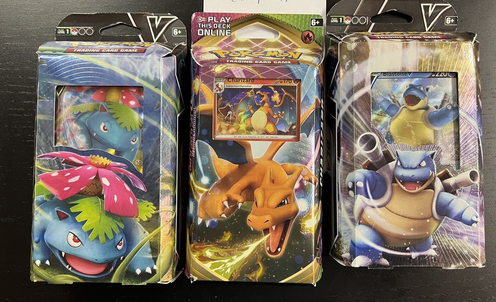 Lot Of Sealed Starter Decks: Venasaur Blastoise Charizard