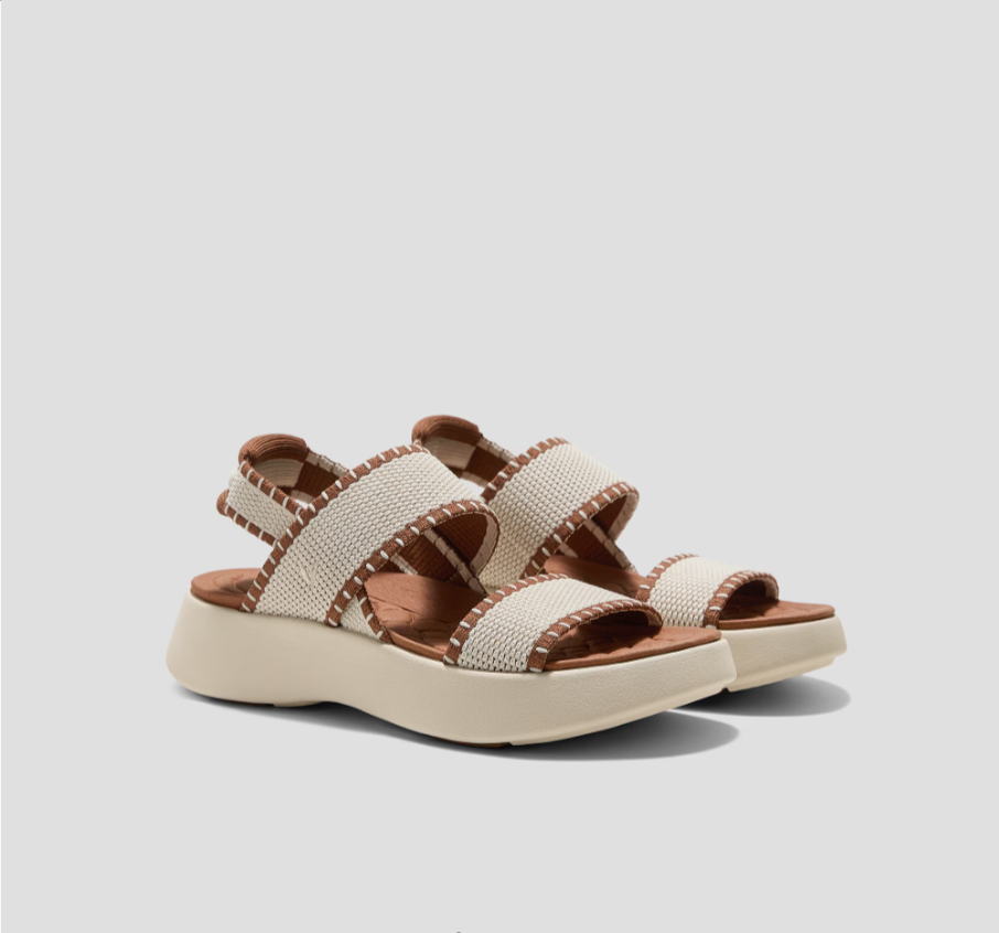 VIVAIA Square Toe Walker Sandals Women Comfort Lightweight Casual Flat Summer