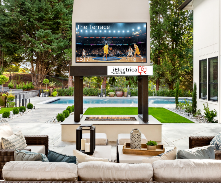 Samsung Terrace QN65LST7T 65-inch 4K QLED Smart TV Titan Black