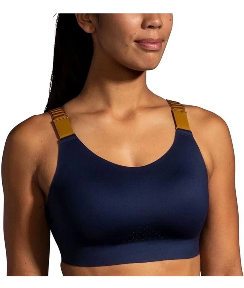 Brooks Dare Scoopback 2.0 High-Impact Running Sports Bra Navy Burnt Olive