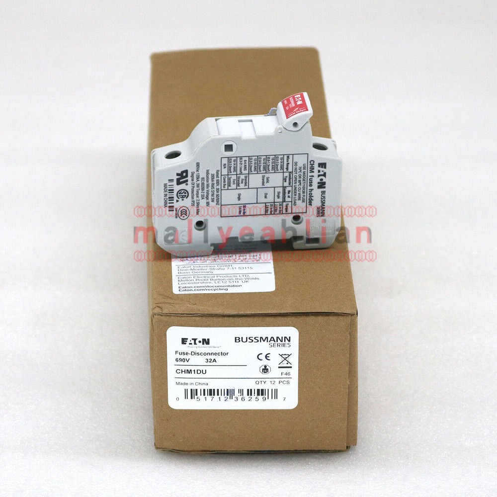 NEW 12PCS EATON Bussmann CHM1DU 32A 600V Midget CHM 1DU Fuse Holder 1 Pole