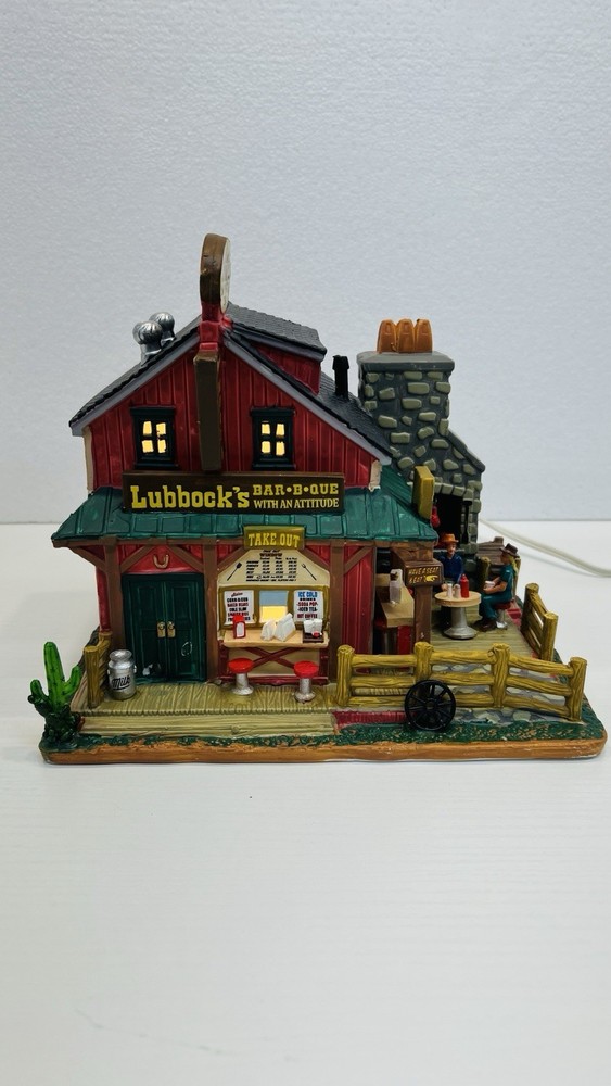 Lemax “Lubbock’s Bar•B• Que” # 55950 Retired 2015 Brand New ! Excellent!