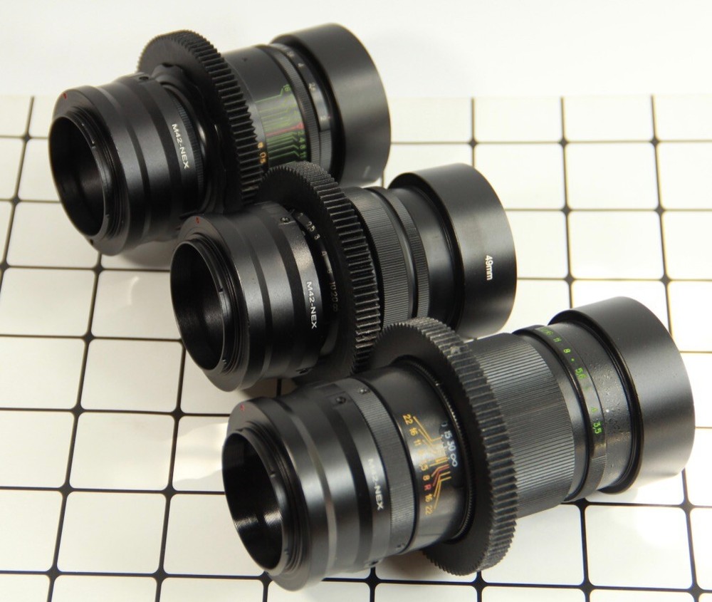 Jupiter-37A 135mm Helios 44-2 58mm Mir-1B 37mm Soviet lens For SONY Nex camera