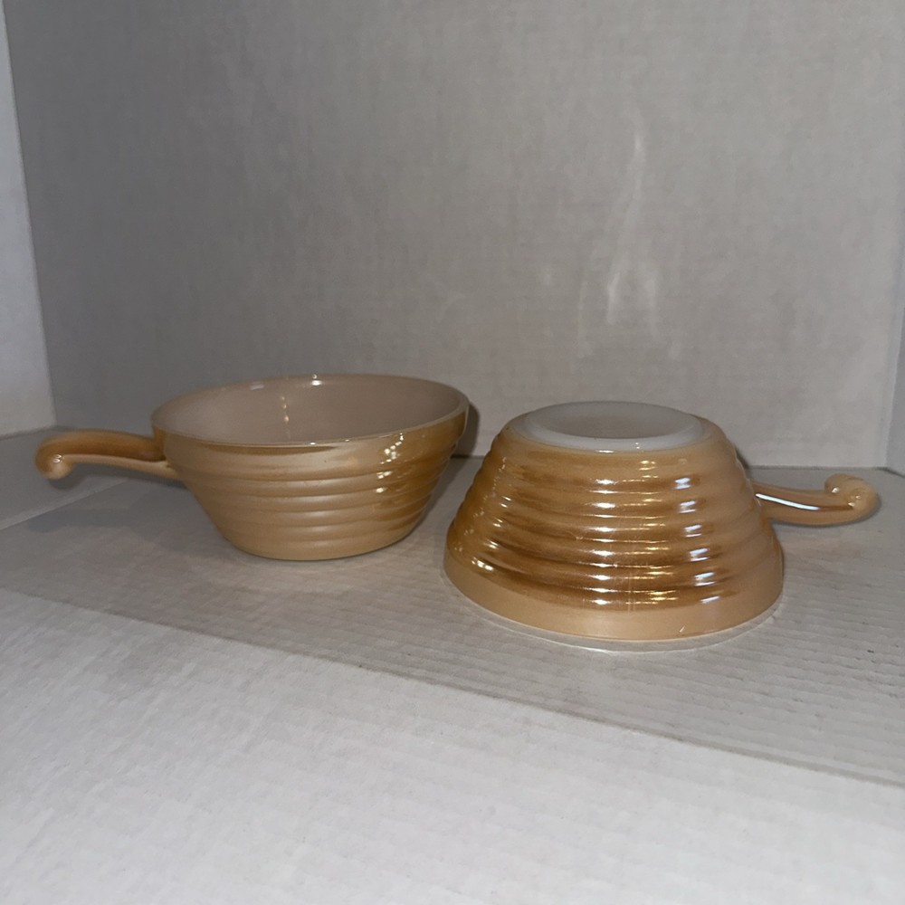 Vintage Fire King Peach Luster 5