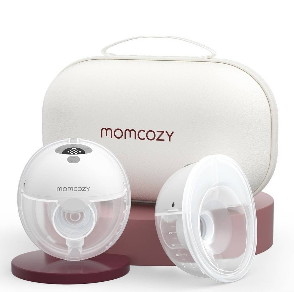 Momcozy M5 Double Hands-Free Wearable Breast Pump Set 2 Pack with Case