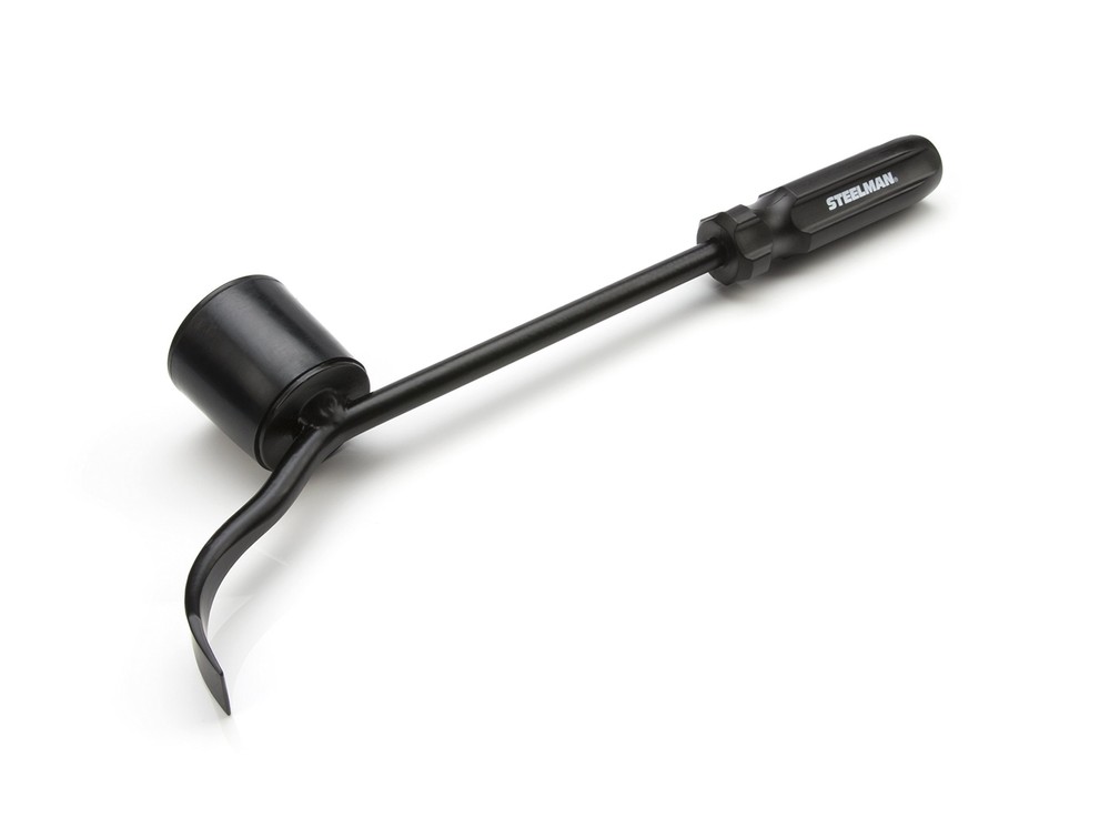 Steelman Hubcap Remover Tool for Auto Mechanics, Heavy-Duty Steel, Large Rubb...