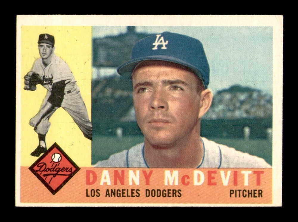 1960 Topps #333 Danny McDevitt NM Vintage Baseball Card OBGcards